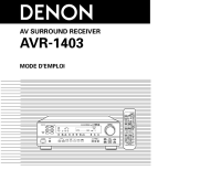 Denon AVR-1403-Owners-Manual 